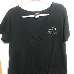 Harley Davidson Woman’s black babydoll shirt